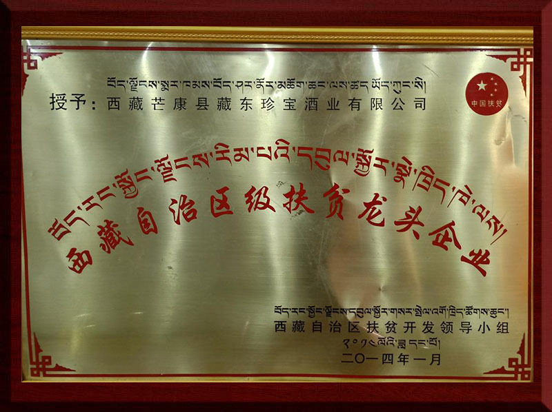 201401西藏自治區級扶貧龍頭企業（西藏自治區扶貧開發領導小組）