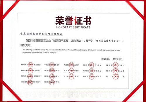 四川诚信民营企业
